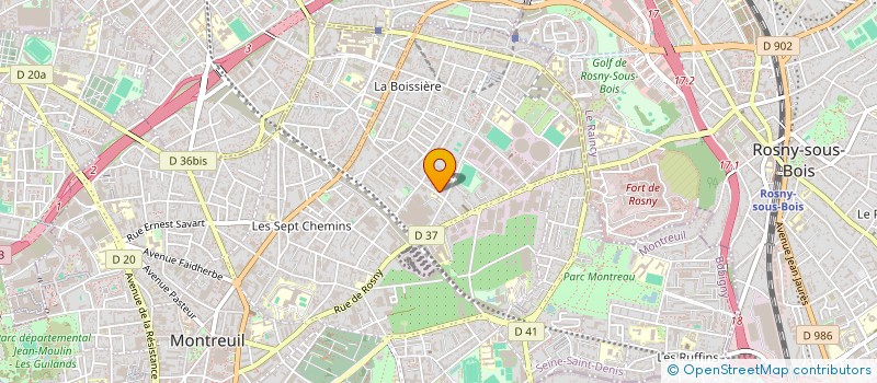 localisation de l'entreprise MONSIEUR GUERGUES DAWES à MONTREUIL