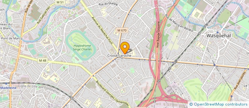 localisation de l'entreprise MONSIEUR GUERRIC BRUNET à MARCQ EN BAROEUL