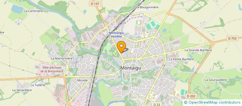 localisation de l'entreprise MONSIEUR GUERRIC CHAMPAIN à MONTAIGU-VENDEE