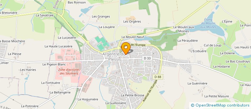 localisation de l'entreprise MONSIEUR GUERRIC D'ASSAS  ARGENTRE-DU-PLESSIS