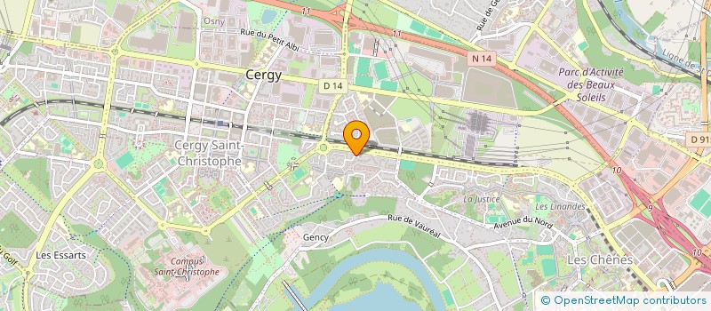 localisation de l'entreprise MONSIEUR GUERRIC DEJEAN  CERGY