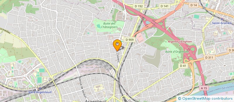 localisation de l'entreprise MONSIEUR GUEVARA AHITE SIPOKPON  ARGENTEUIL