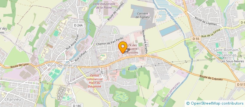 localisation de l'entreprise MONSIEUR GUEVORG BADALIAN  TIGNIEU-JAMEYZIEU