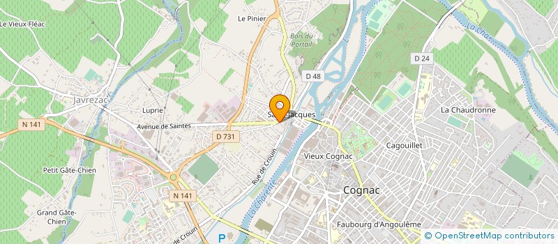 localisation de l'entreprise MONSIEUR GUEWEN DUCHE à COGNAC