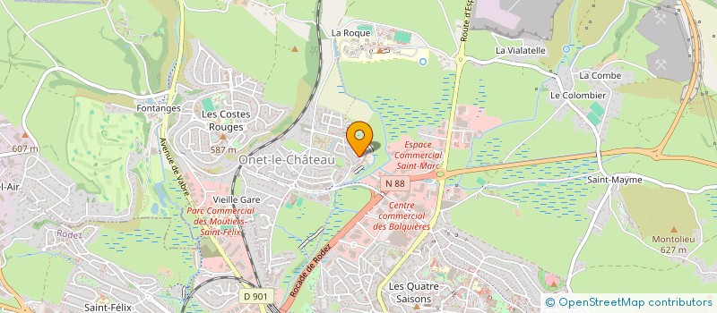 localisation de l'entreprise MONSIEUR GUEWEN ROUSSEL  ONET-LE-CHATEAU