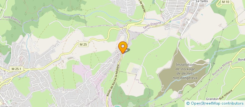 localisation de l'entreprise MONSIEUR GUICHARD JERINTE OU GERENTE  ROCHE-LA-MOLIERE