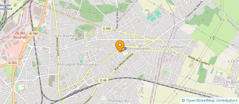 localisation de l'entreprise MONSIEUR GUIDO GONCALVES RIBEIRO  CONFLANS-SAINTE-HONORINE