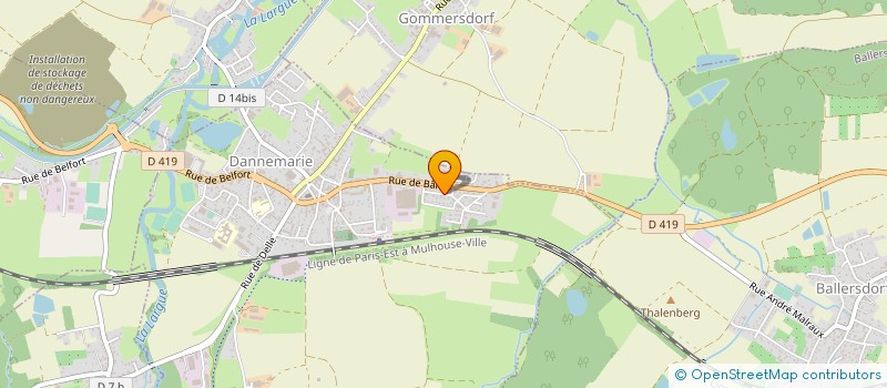 localisation de l'entreprise MONSIEUR GUIDO PANZONI  DANNEMARIE