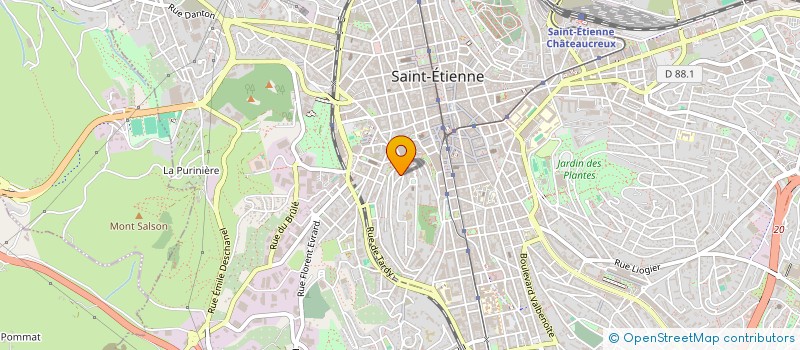 localisation de l'entreprise MONSIEUR GUIET GBOGOU  SAINT-ETIENNE