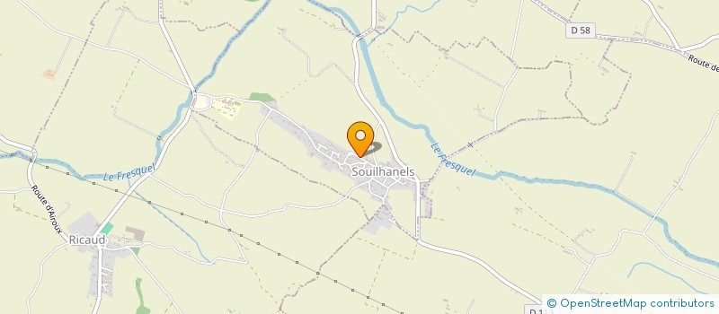 localisation de l'entreprise MONSIEUR GUILAIN PALACIOS  SOUILHANELS