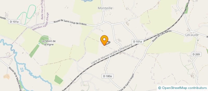 localisation de l'entreprise MONSIEUR GUILAIN VERHAEGHE  MEZIDON VALLEE D'AUGE