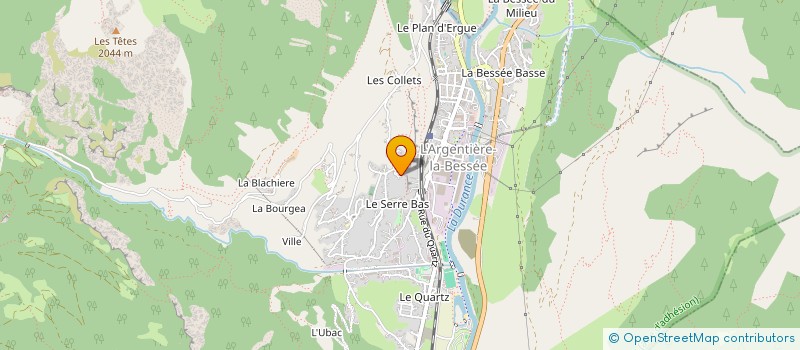 localisation de l'entreprise MONSIEUR GUILHAUME MIGIEU  L'ARGENTIERE-LA-BESSEE