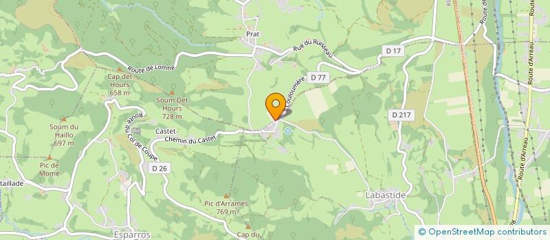 localisation de l'entreprise MONSIEUR GUILHAUME PEREFARRES  ESPARROS