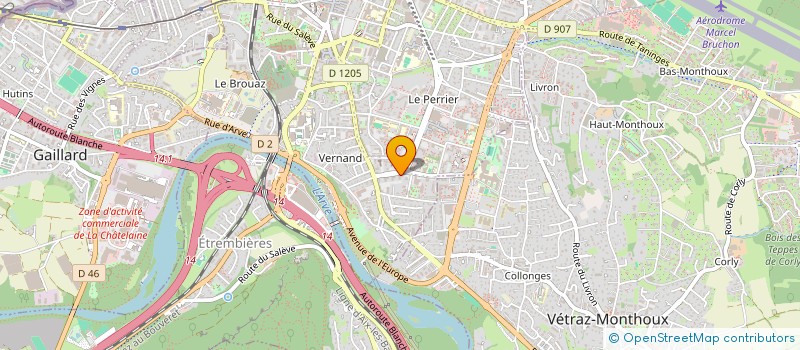 localisation de l'entreprise MONSIEUR GUILHAUME PRAT  ANNEMASSE