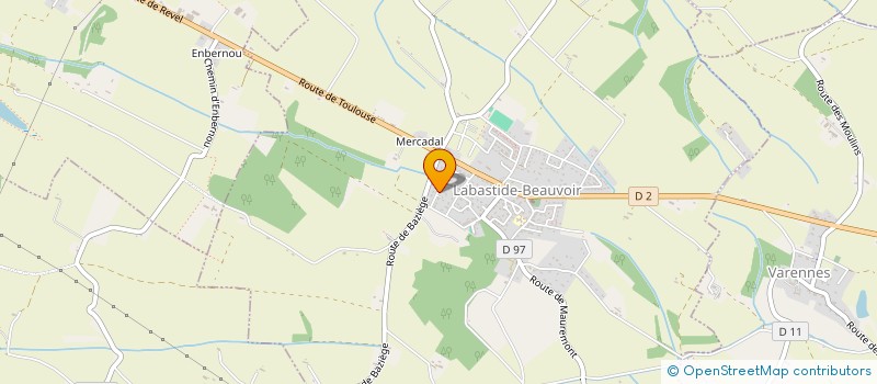 localisation de l'entreprise MONSIEUR GUILHEM ARCENS  LABASTIDE-BEAUVOIR