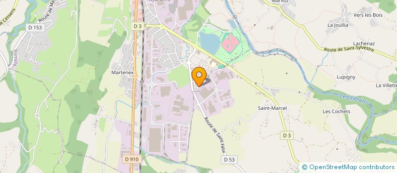 localisation de l'entreprise MONSIEUR GUILHEM BALDINI  RUMILLY