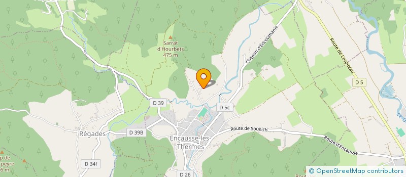 localisation de l'entreprise MONSIEUR GUILHEM BERTAUD DU CHAZAUD  ENCAUSSE-LES-THERMES