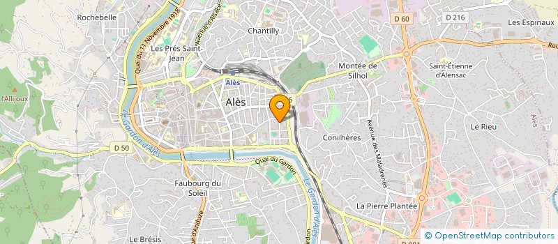 localisation de l'entreprise MONSIEUR GUILHEM BERTRAND  ALES