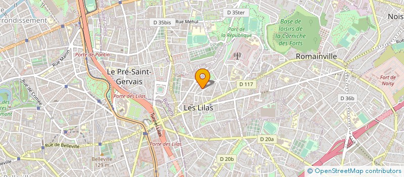 localisation de l'entreprise MONSIEUR GUILHEM BESSON à LES LILAS