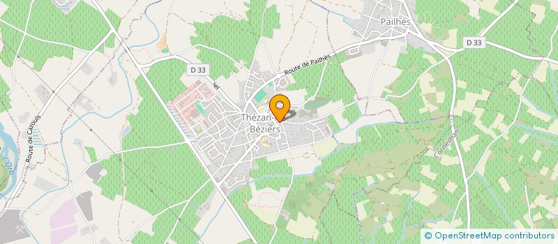 localisation de l'entreprise MONSIEUR GUILHEM BOUVIER-BERTHET  THEZAN-LES-BEZIERS