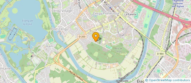 localisation de l'entreprise MONSIEUR GUILHEM BUJON  CERGY