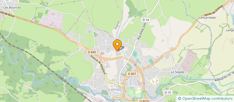 localisation de l'entreprise MONSIEUR GUILHEM CANDIE  GRAMAT