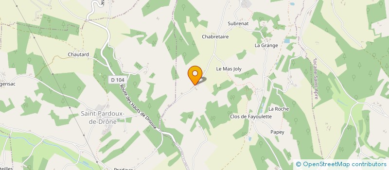 localisation de l'entreprise MONSIEUR GUILHEM CARIGAND  DOUCHAPT