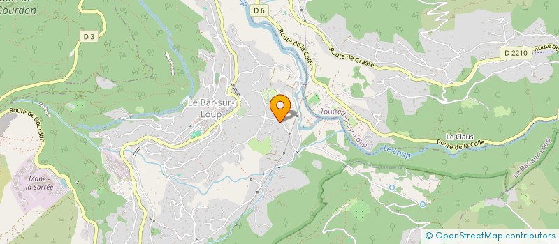 localisation de l'entreprise MONSIEUR GUILHEM CODERA  LE BAR-SUR-LOUP