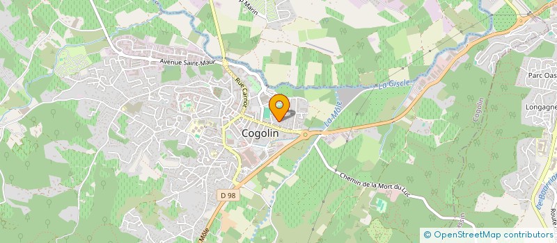 localisation de l'entreprise MONSIEUR GUILHEM COLOMBET  COGOLIN