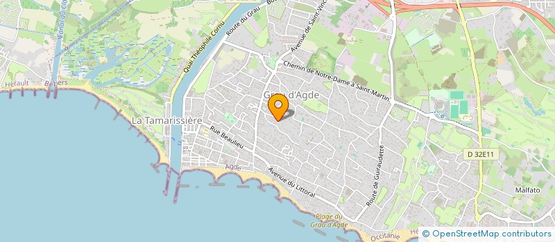 localisation de l'entreprise MONSIEUR GUILHEM COULON  AGDE