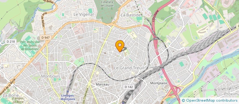 localisation de l'entreprise MONSIEUR GUILHEM DELAITRE à LIMOGES