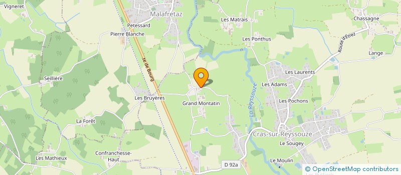 localisation de l'entreprise MONSIEUR GUILHEM DUC  BRESSE VALLONS