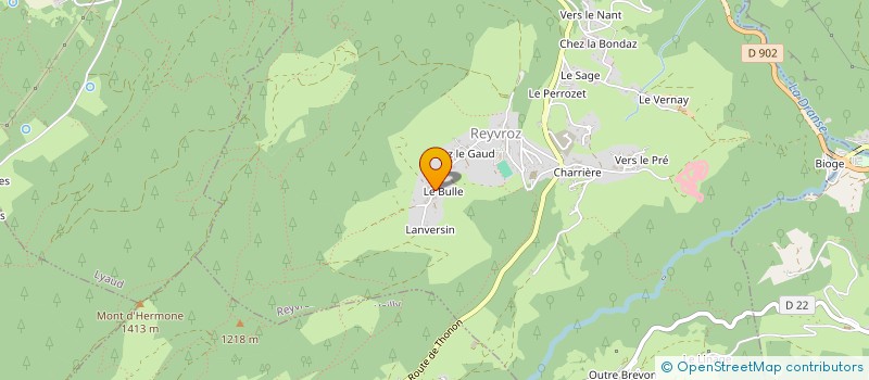 localisation de l'entreprise MONSIEUR GUILHEM ELVEZI  REYVROZ