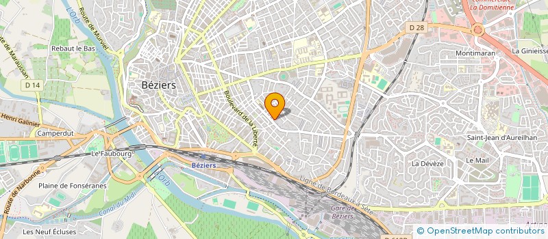 localisation de l'entreprise MONSIEUR GUILHEM GLEIZES  BEZIERS