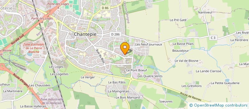 localisation de l'entreprise MONSIEUR GUILHEM LAMARCHE  CHANTEPIE