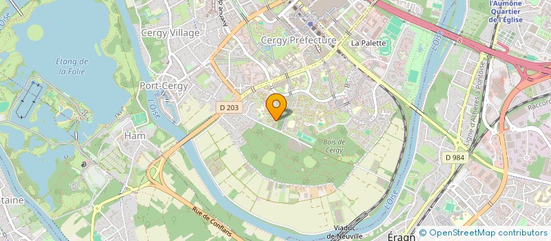 localisation de l'entreprise MONSIEUR GUILHEM LE FLOC'H  CERGY