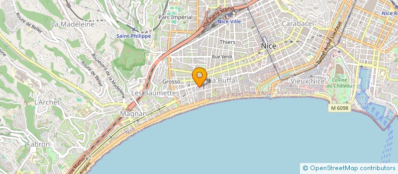 localisation de l'entreprise MONSIEUR GUILHEM MEZIN  NICE