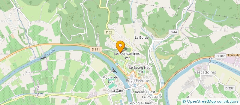 localisation de l'entreprise MONSIEUR GUILHEM PECHAUDRAL FERREIRA  PUY-L'EVEQUE