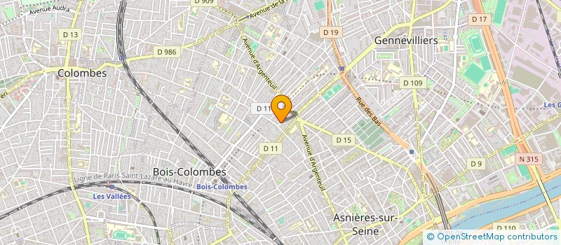 localisation de l'entreprise MONSIEUR GUILHEM ROUQUETTE à BOIS-COLOMBES