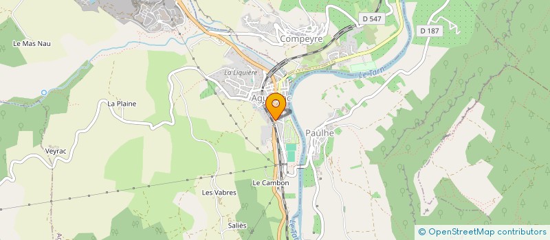 localisation de l'entreprise MONSIEUR GUILHEM ROUVEYROLLIS  AGUESSAC