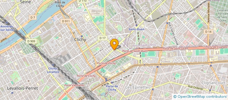 localisation de l'entreprise MONSIEUR GUILHEM SARTRE à CLICHY