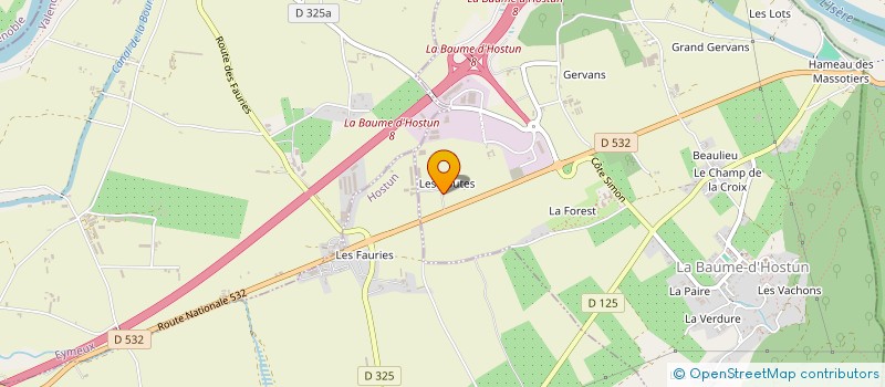 localisation de l'entreprise MONSIEUR GUILHEM SYLVESTRE  LA BAUME-D'HOSTUN