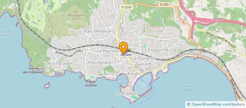 localisation de l'entreprise MONSIEUR GUILHERME DELGADO  BANDOL