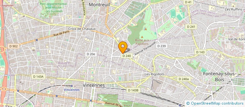 localisation de l'entreprise MONSIEUR GUILIT KALUSEVI  MONTREUIL