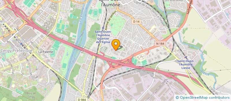 localisation de l'entreprise MONSIEUR GUILLAUMA JEAN  SAINT-OUEN-L'AUMONE
