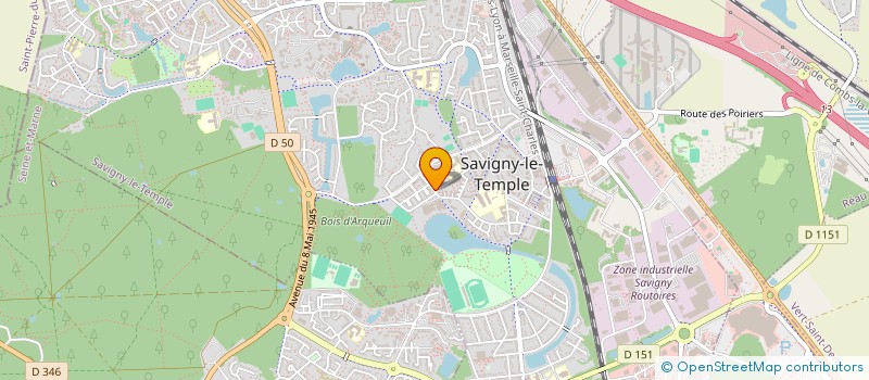 localisation de l'entreprise MONSIEUR GUILLAUME ADOLPHE  SAVIGNY-LE-TEMPLE