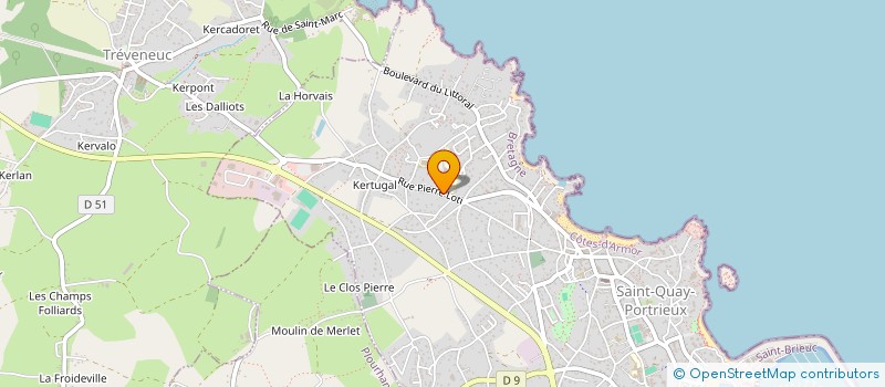 localisation de l'entreprise MONSIEUR GUILLAUME ALASSEUR  SAINT-QUAY-PORTRIEUX