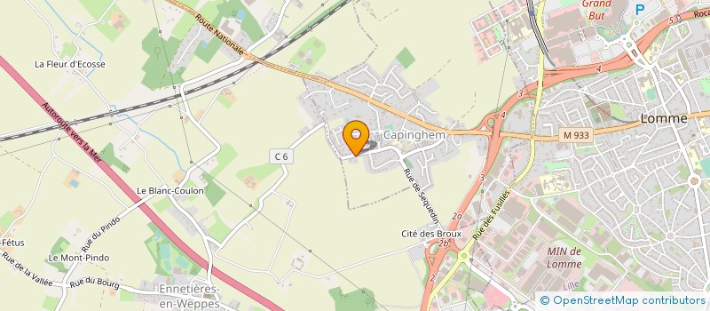 localisation de l'entreprise MONSIEUR GUILLAUME ALBAFOUILLE  CAPINGHEM