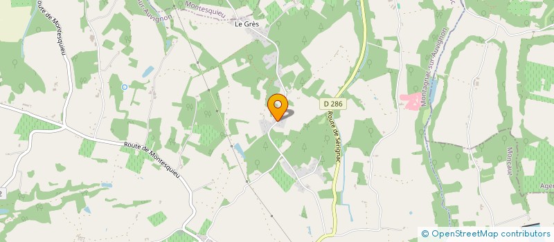 localisation de l'entreprise MONSIEUR GUILLAUME ALEXIS  MONTAGNAC-SUR-AUVIGNON