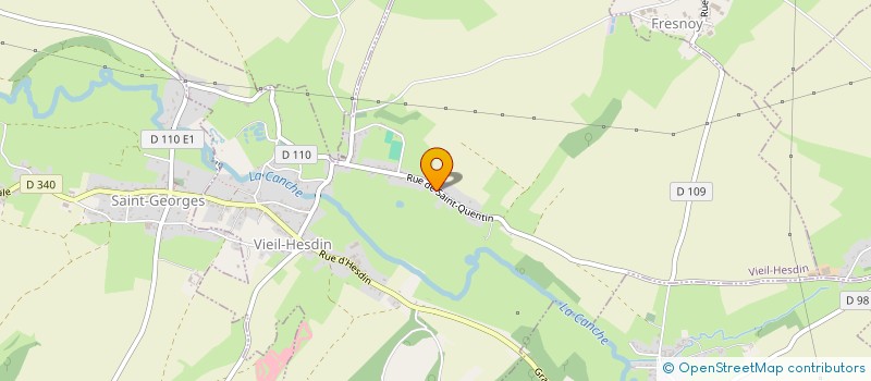 localisation de l'entreprise MONSIEUR GUILLAUME ALIIX  VIEIL-HESDIN